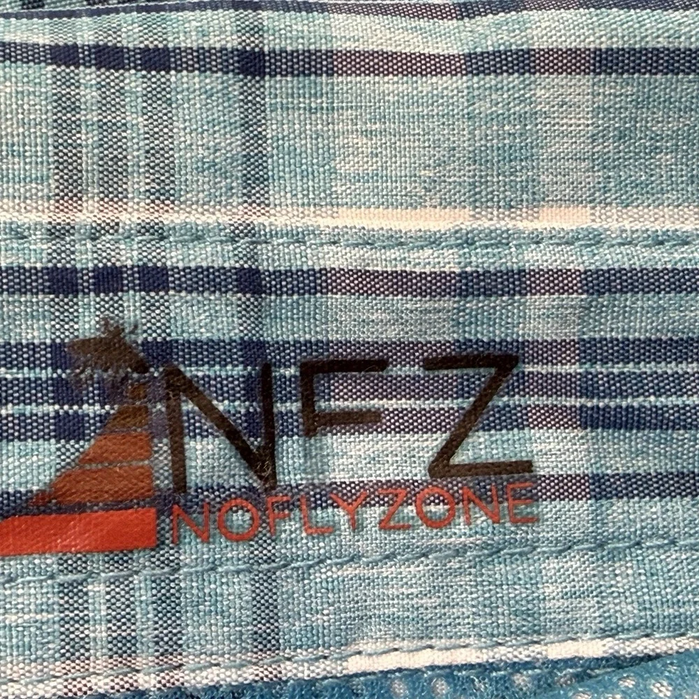 Duluth No FLyzone Fishing Shirt Mens Size 2XL Tall Blue Plaid Vented Long Sleeve